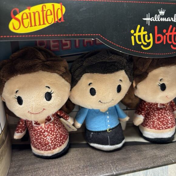 SEINFELD 4pc Plush Set Elaine Jerry Elaine Kramer Itty Bittys 2 ELAINES NOGEORGE - Picture 7 of 8
